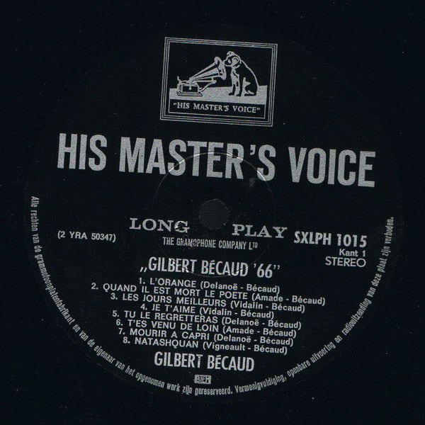 Gilbert Bécaud : Gilbert Bécaud '66 (LP, Comp)