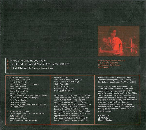 Nick Cave & The Bad Seeds + Kylie Minogue : Where The Wild Roses Grow (CD, Single)