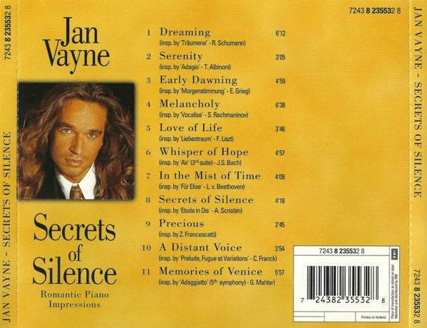 Jan Vayne : Secrets Of Silence (CD, Album)