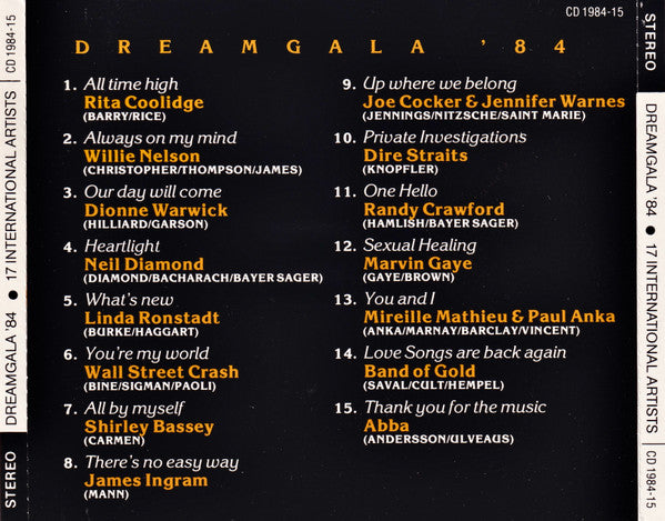 Various : Dreamgala '84 (17 International Artists) (CD, Comp)