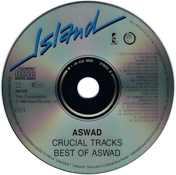 Aswad : Crucial Tracks (Best Of Aswad) (CD, Comp)