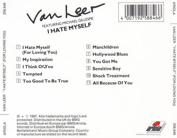 Thijs Van Leer : I Hate Myself (For Loving You) (CD)