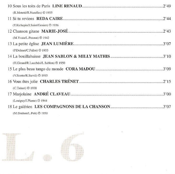 Various : Légendes D'Or De La Chanson Vol. 6 (CD, Comp)