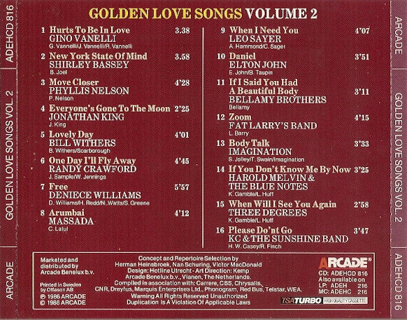 Various : Golden Love Songs Volume 2 (CD, Comp)