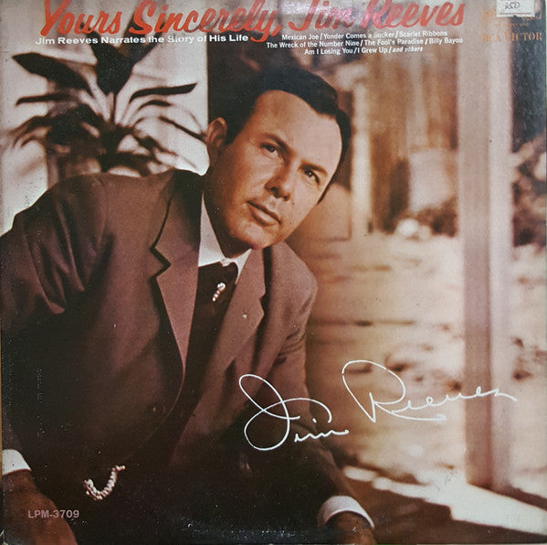 Jim Reeves : Yours Sincerely, Jim Reeves (LP, Album, Mono, Ind)