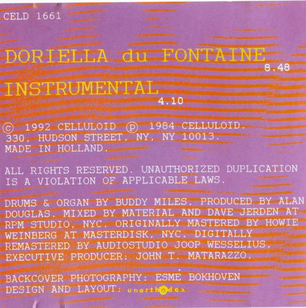 Lightnin' Rod With Jimi Hendrix : Doriella Du Fontaine (CD, Maxi)