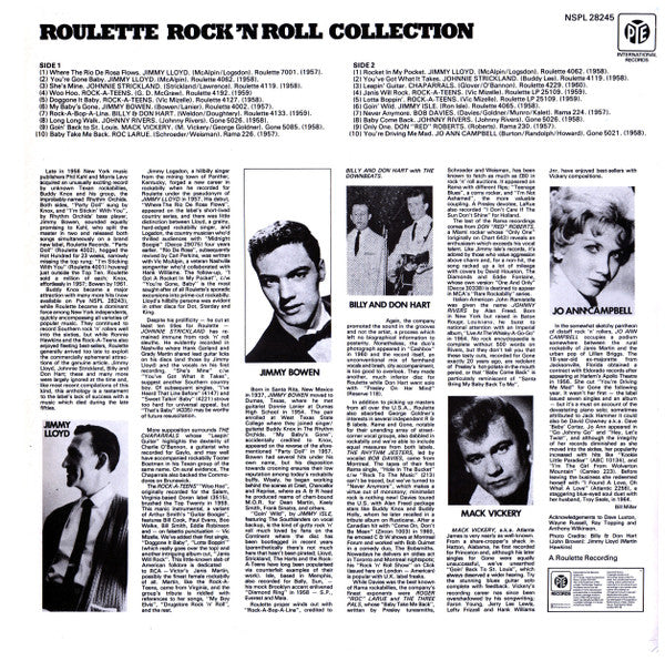 Various : Roulette Rock 'N' Roll Collection (LP, Comp)