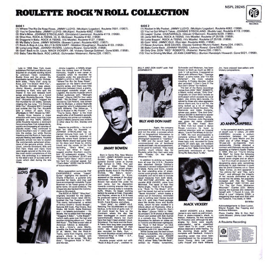Various : Roulette Rock 'N' Roll Collection (LP, Comp)