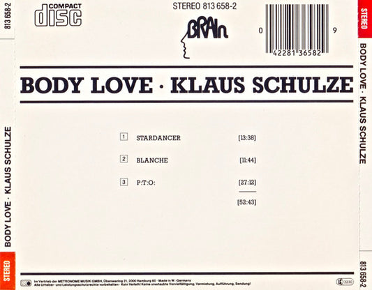 Klaus Schulze : Body Love (CD, Album)