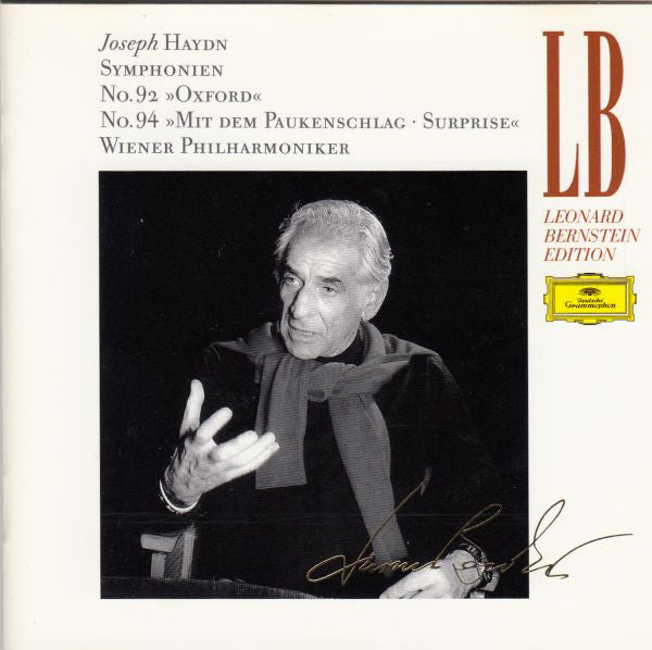 Joseph Haydn : Wiener Philharmoniker, Leonard Bernstein : Symphonien No.92  »Oxford« & No.94 »Mit Dem Paukenschlag · Surprise« (CD, Comp)