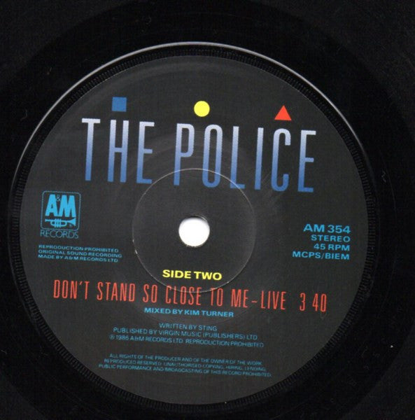The Police : Don't Stand So Close To Me '86 (7", Single, Pap)