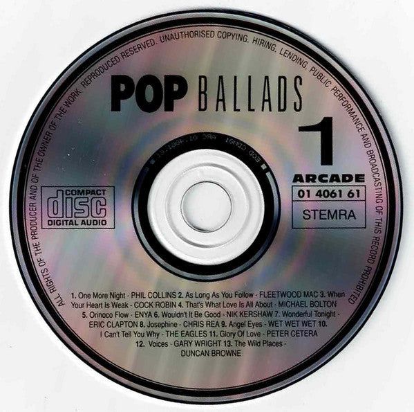 Various : Pop Ballads Volume 1 (CD, Comp)