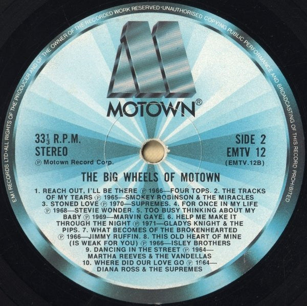 Various : The Big Wheels Of Motown (LP, Comp)