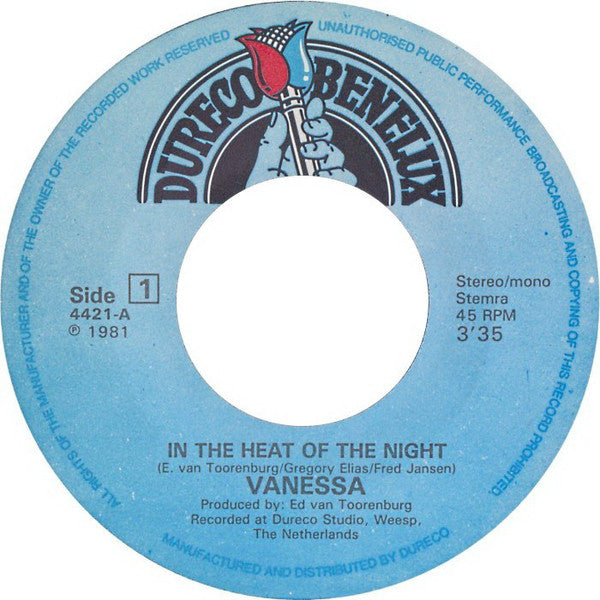 Vanessa (2) : In The Heat Of The Night / Baby That's Why (7", Single)