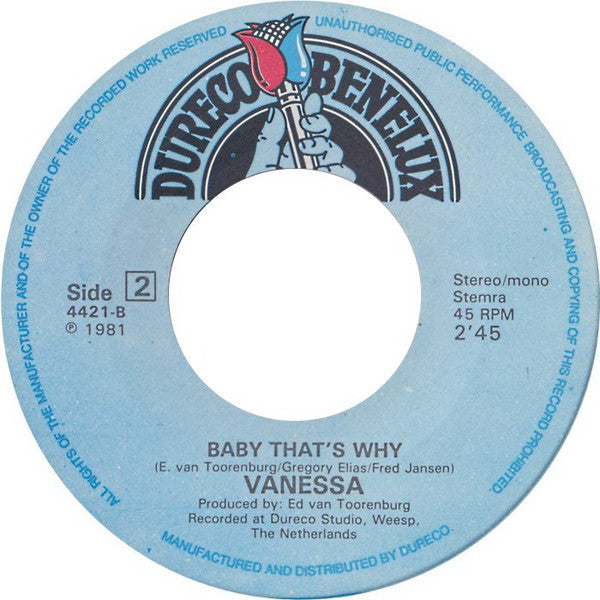 Vanessa (2) : In The Heat Of The Night / Baby That's Why (7", Single)
