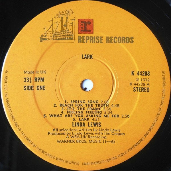 Linda Lewis : Lark (LP, Album, Gat)