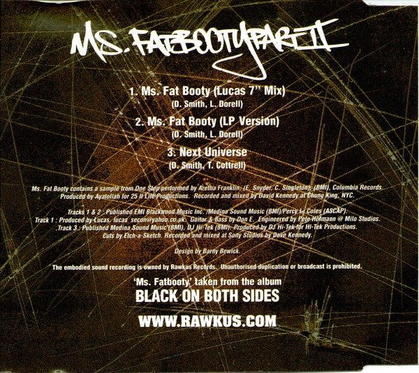 Mos Def : Ms. Fat Booty Pt II (CD, Single)