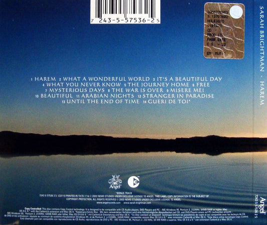 Sarah Brightman : Harem (CD, Album, Copy Prot., Dig)