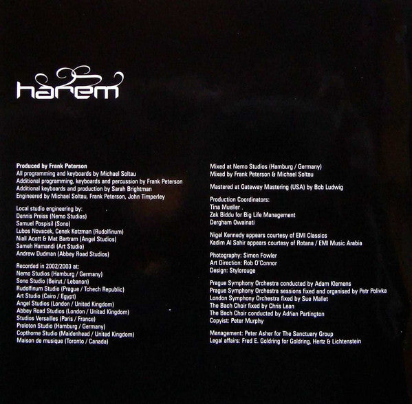 Sarah Brightman : Harem (CD, Album, Copy Prot., Dig)