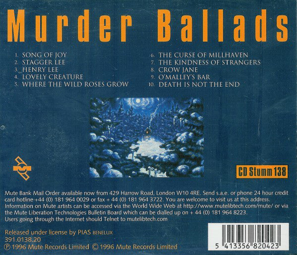 Nick Cave & The Bad Seeds : Murder Ballads (CD, Album)