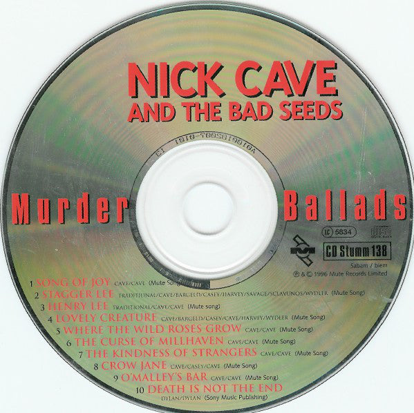 Nick Cave & The Bad Seeds : Murder Ballads (CD, Album)