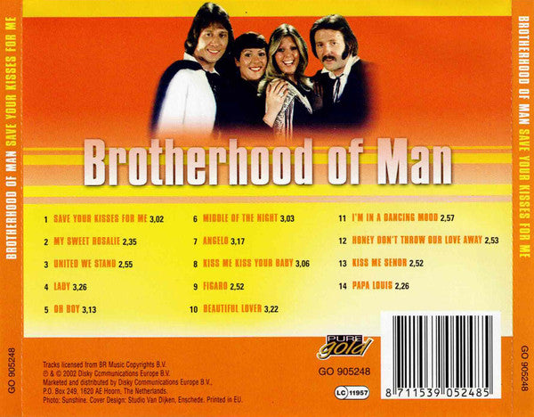 Brotherhood Of Man : Save Your Kisses For Me (CD, Comp)