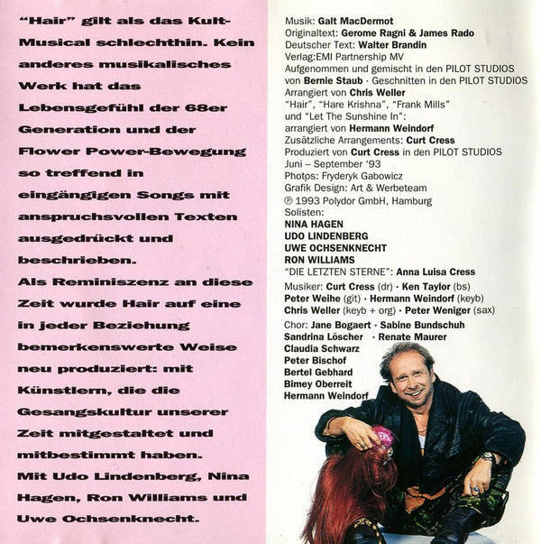 Various : Hair - Die Deutsche Neuaufnahme 1993 (CD, Album)