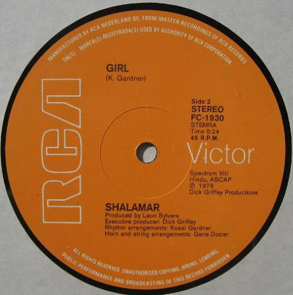 Shalamar : Right In The Socket (Special 12" Disco Mix) (12")