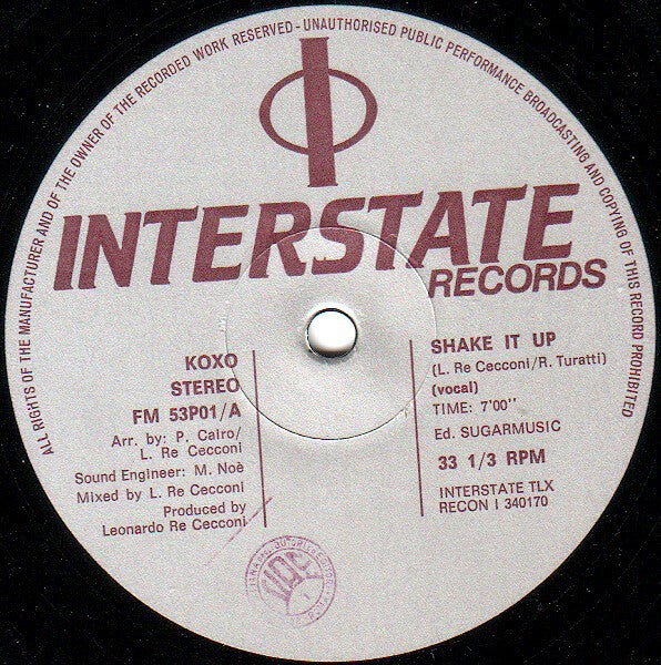 Koxo : Shake It Up (12")