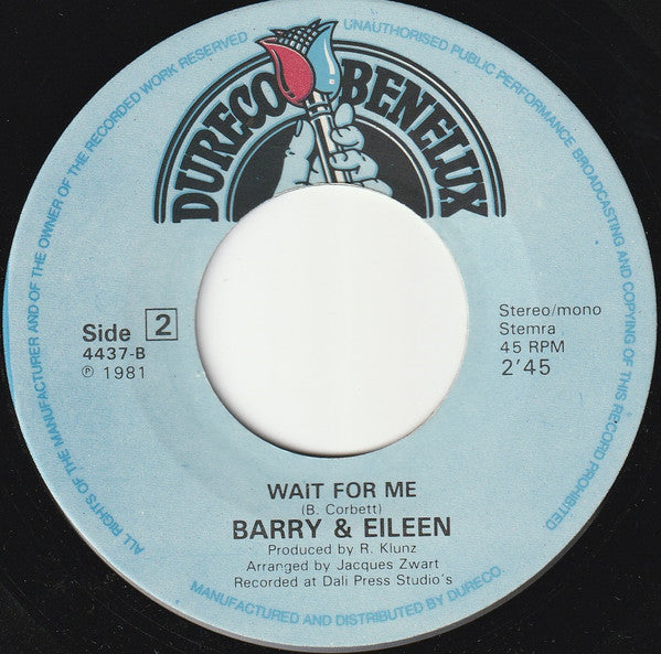Barry & Eileen : Here Is My Heart (7", Single, Mono)