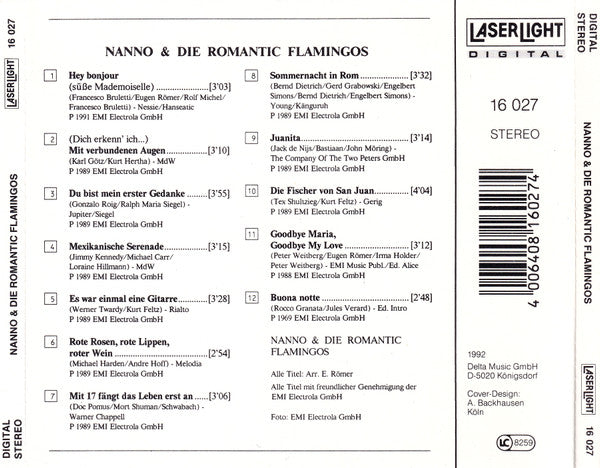 Nanno (2) & Romantic Flamingos : Hey Bonjour (CD, Album)