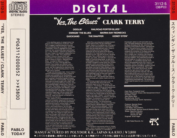Clark Terry : Yes, The Blues (CD, Album, RE)