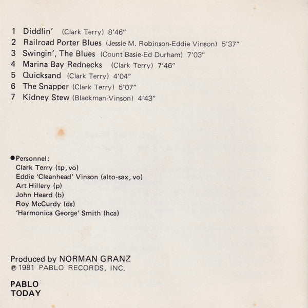 Clark Terry : Yes, The Blues (CD, Album, RE)