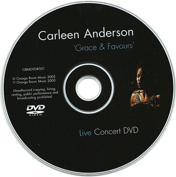 Carleen Anderson : Grace & Favours  (DVD-V + CD)