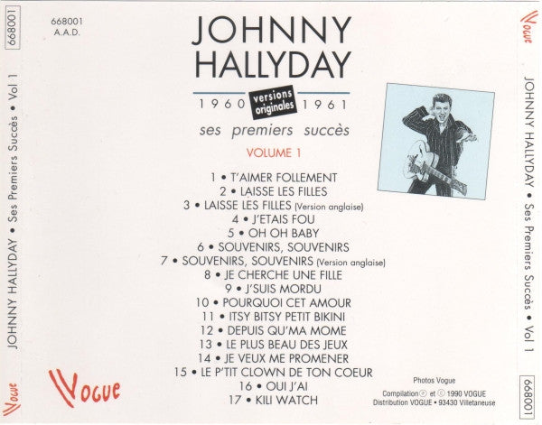 Johnny Hallyday : Ses Premiers Succès 1960-1961 (Versions Originales) (3xCD, Comp)