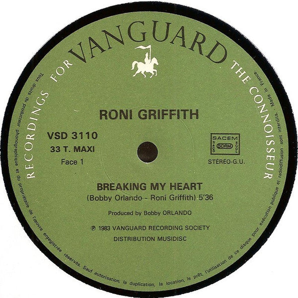 Roni Griffith : Breaking My Heart (12", Maxi)