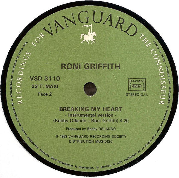Roni Griffith : Breaking My Heart (12", Maxi)