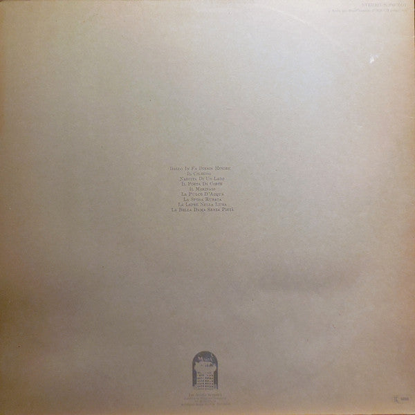 Angelo Branduardi : La Pulce D'Acqua (LP, Album, RP, Gat)