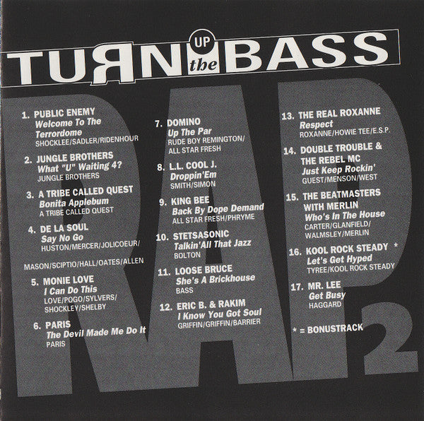 Various : Turn Up The Bass - Rap - Volume 1 (CD, Comp)