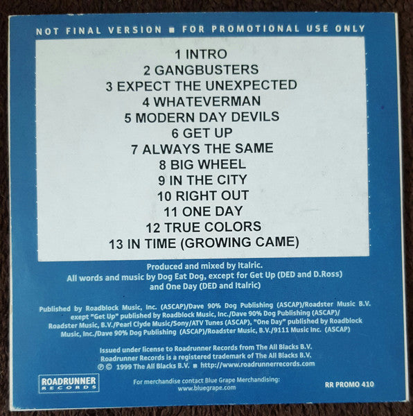 Dog Eat Dog : Amped (CD, Album, Promo, Car)