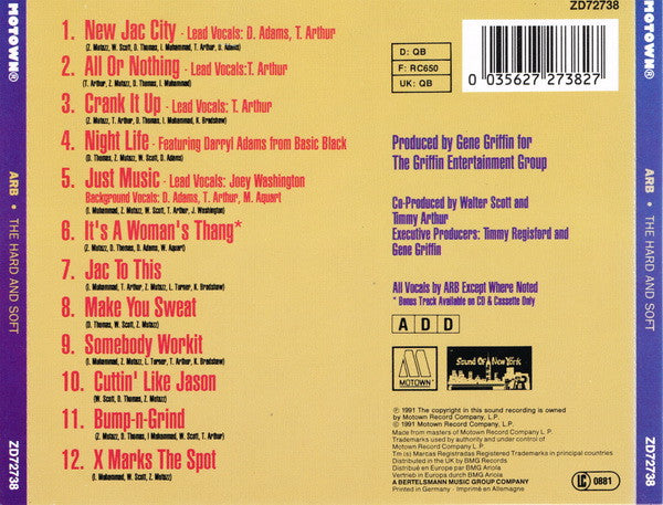 Arb : The Hard And Soft (CD, Album)