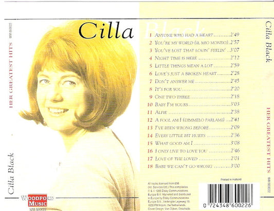 Cilla Black : You're My World (Her Greatest Hits) (CD, Comp)