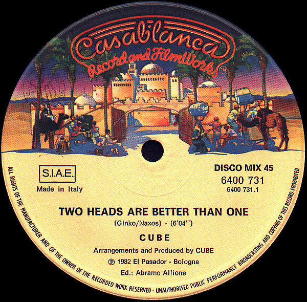 Cube (2) : Two Heads Are Better Than One (12")
