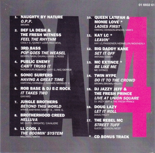 Various : Turn Up The Bass - Rap - Volume 4 (CD, Comp)