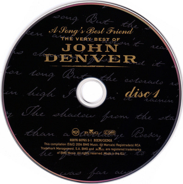 John Denver : A Song's Best Friend - The Very Best Of John Denver (2xCD, Comp, Copy Prot., RM, Rem)
