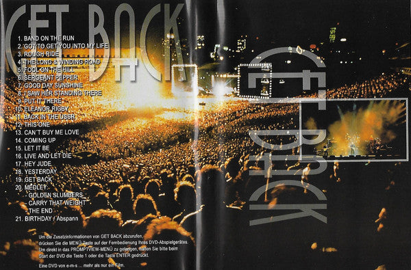 Paul McCartney : Get Back (DVD-V, Multichannel)