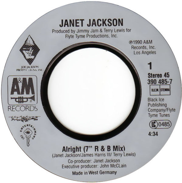 Janet Jackson : Alright (7", Single)