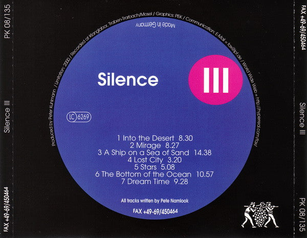 Silence : Silence III (CD, Album, Ltd)