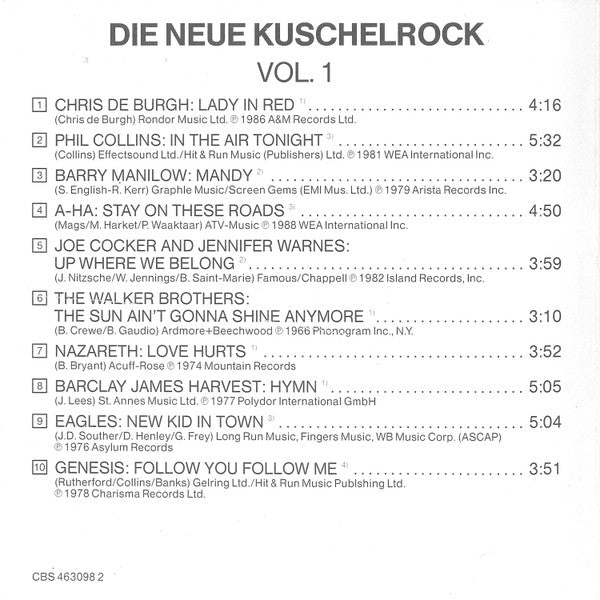 Various : Die Neue Kuschelrock CD 1 (CD, Comp)