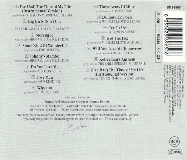 Various : More Dirty Dancing (More Original Music From The Hit Motion Picture "Dirty Dancing") (CD, Album, Comp)